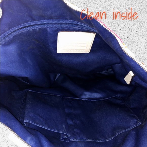 Coach Park Signature Hand Drawn Scarf Hobo with Matching Wallet - Picture 6 of 9